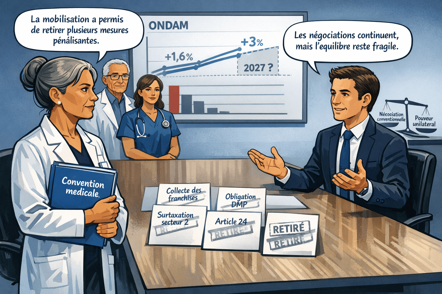 Quels sont aujourd’hui les résultats concrets de la mobilisation des médecins ?