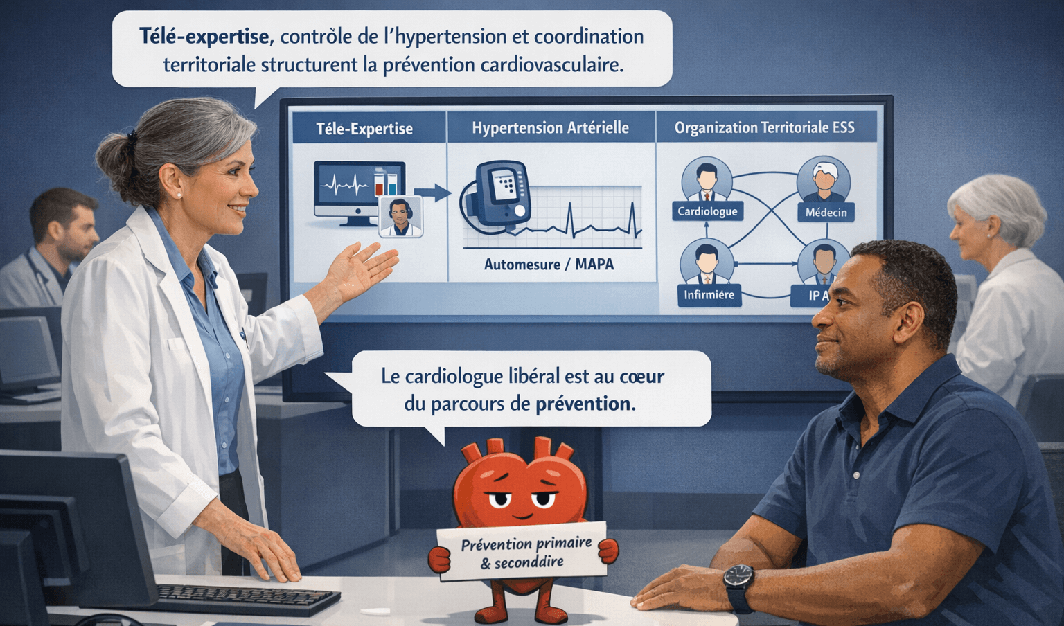 Prévention cardiovasculaire en cabinet libéral : le rôle clé des cardiologues libéraux