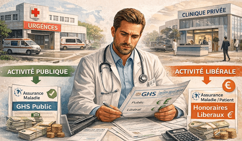 Activité libérale à l&rsquo;hôpital et en clinique privée